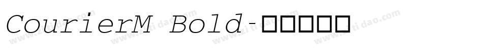 CourierM Bold字体转换